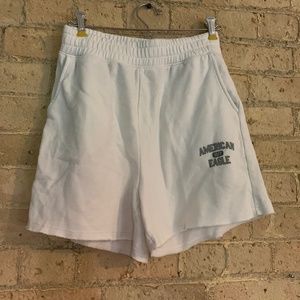 American eagle white sweatshorts